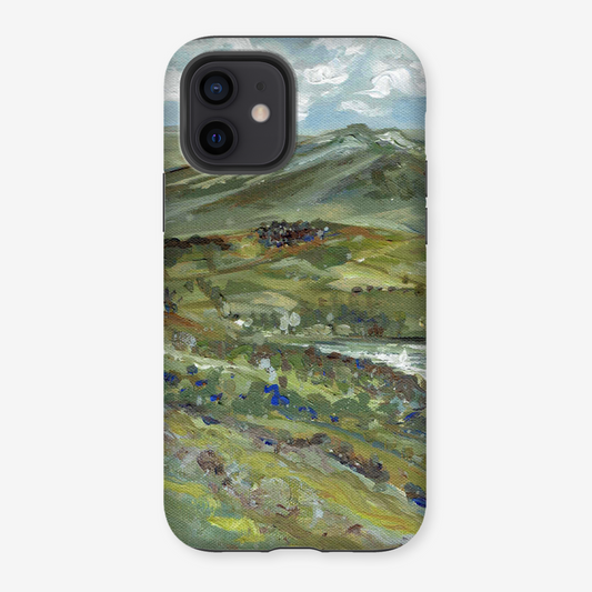 Derbyshire Combs landscape art phone case