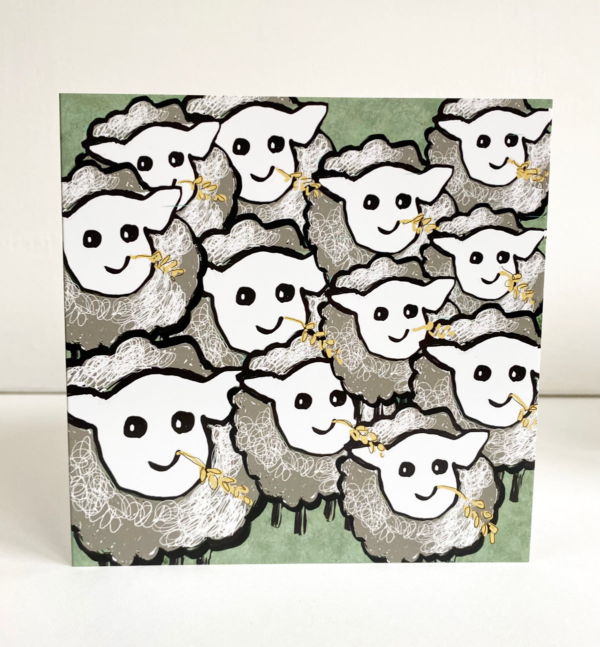 Sheep gathering card