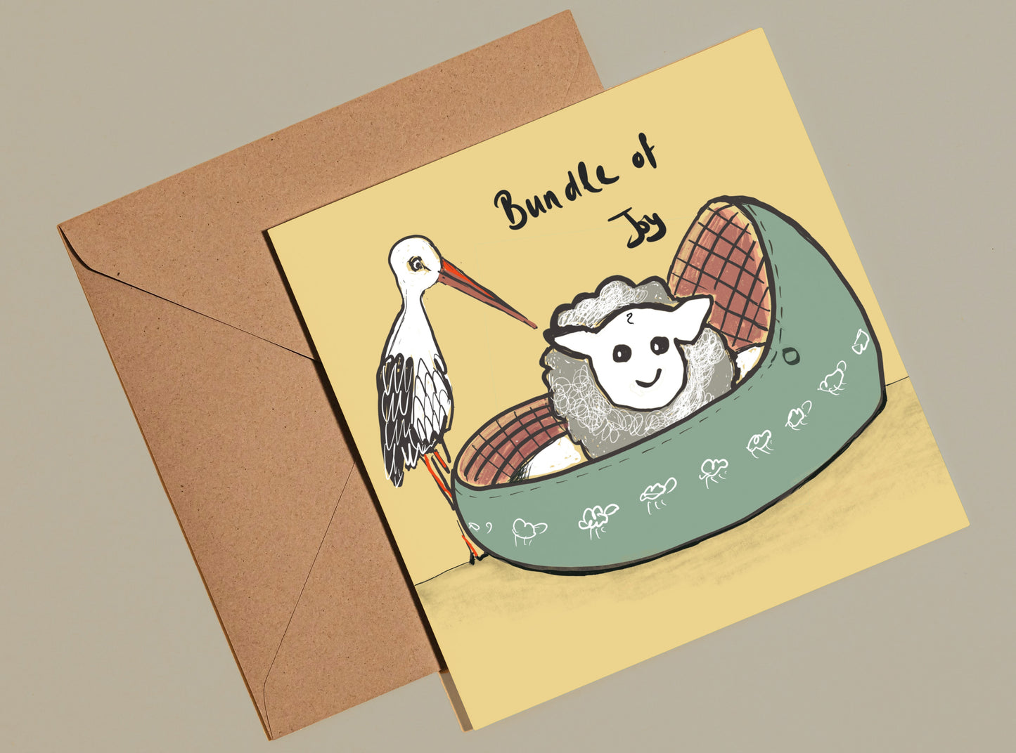 Sheep bundle of joy card