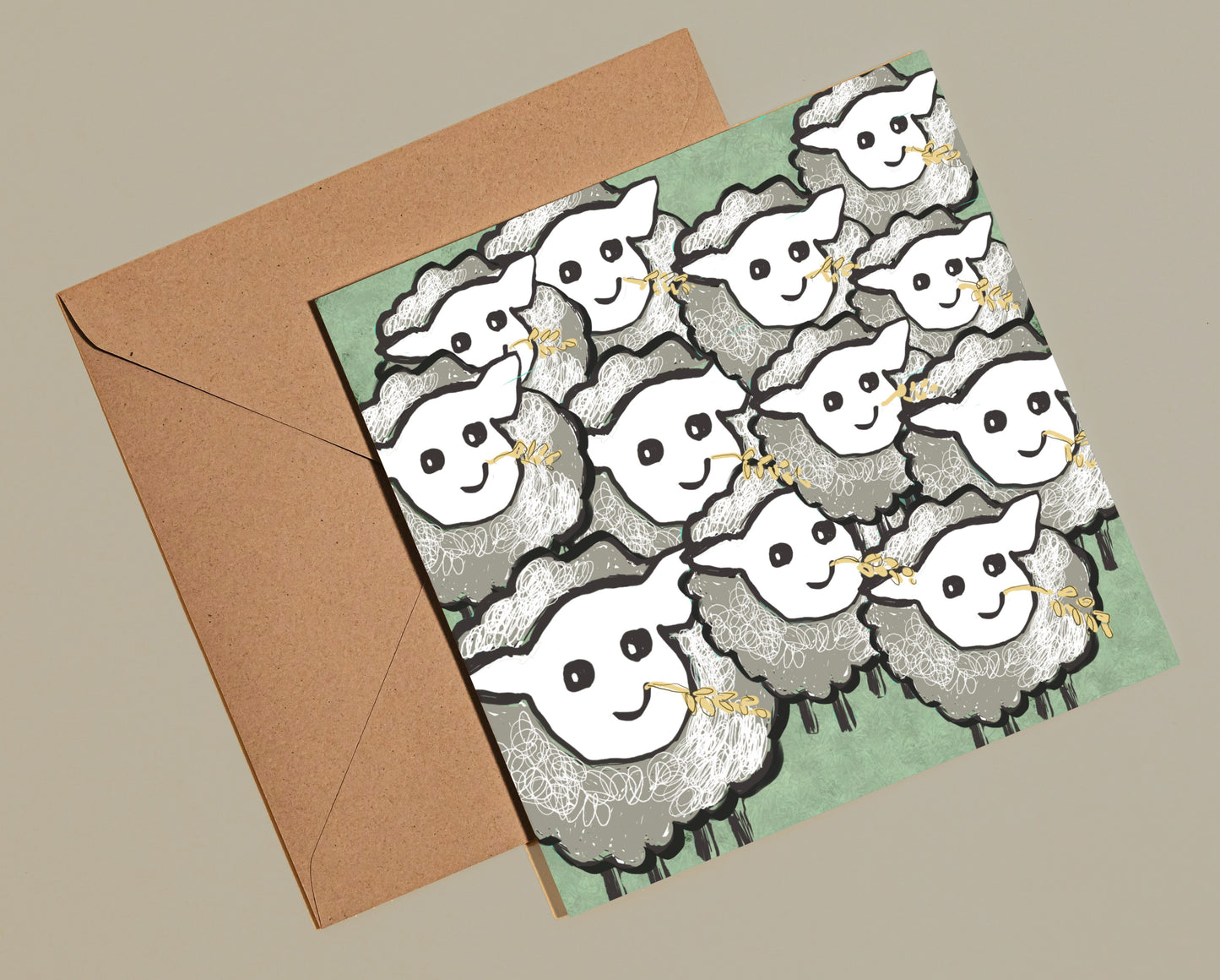 Sheep gathering card