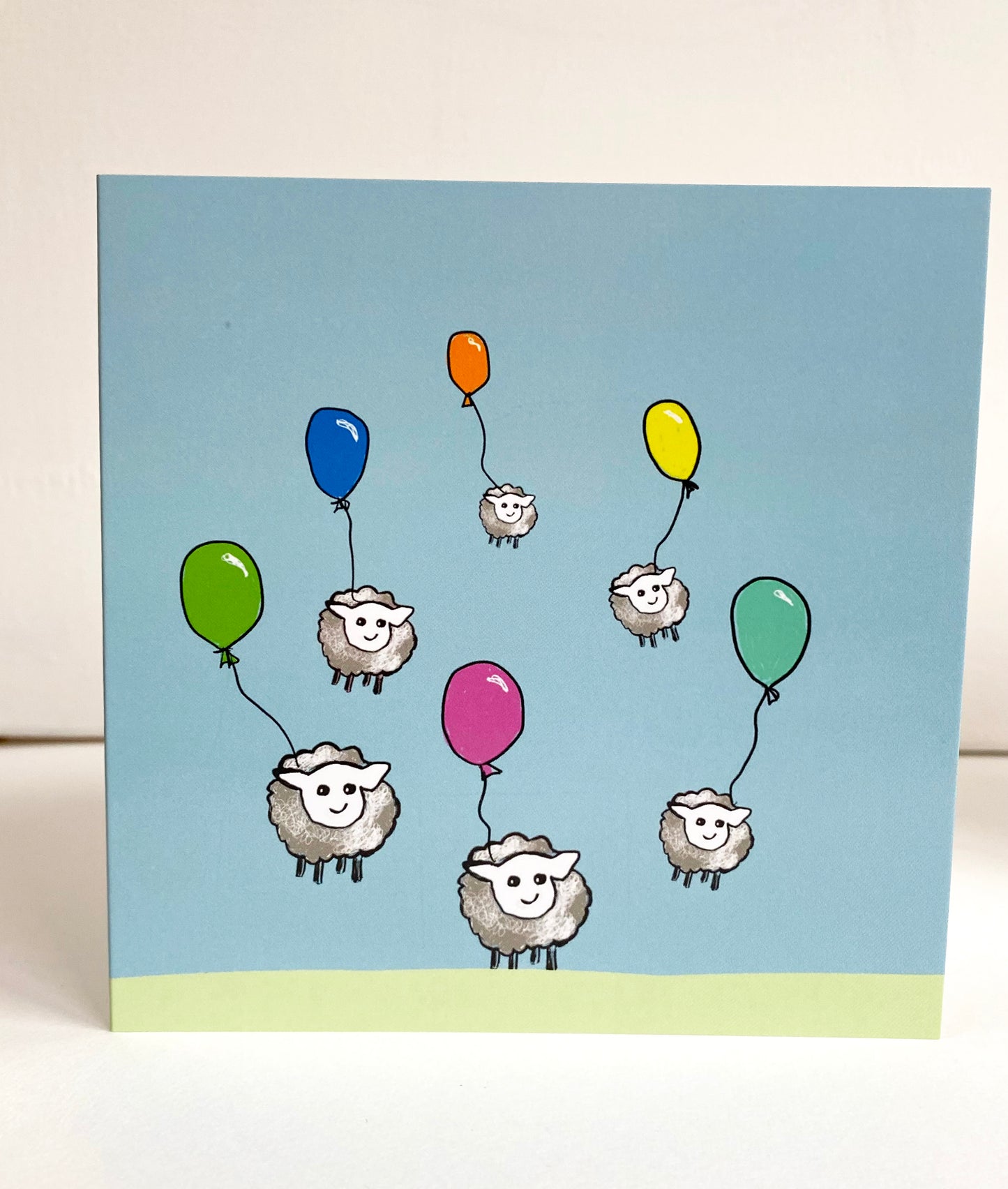 Sheep balloon card