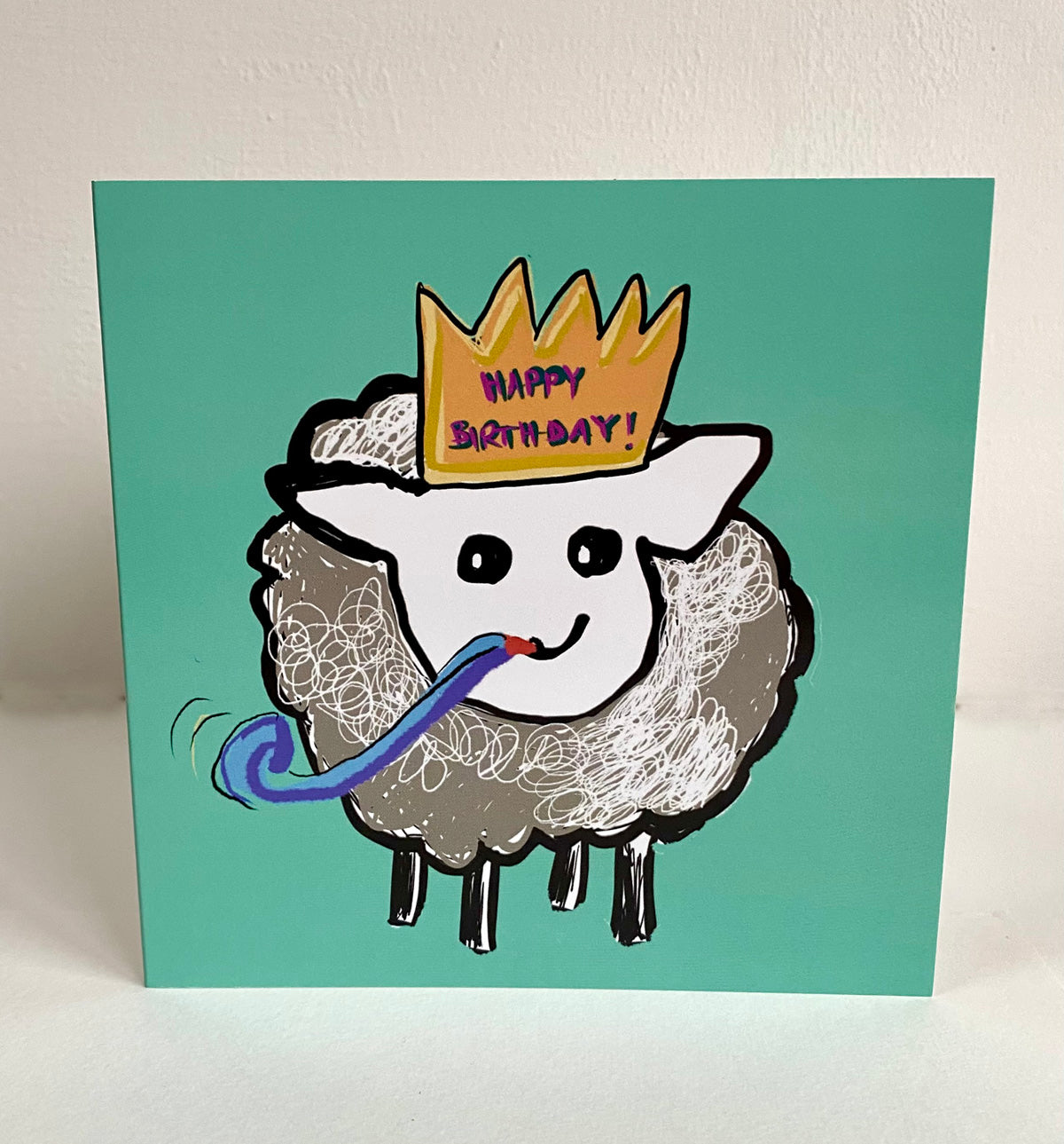 Sheep birthday card