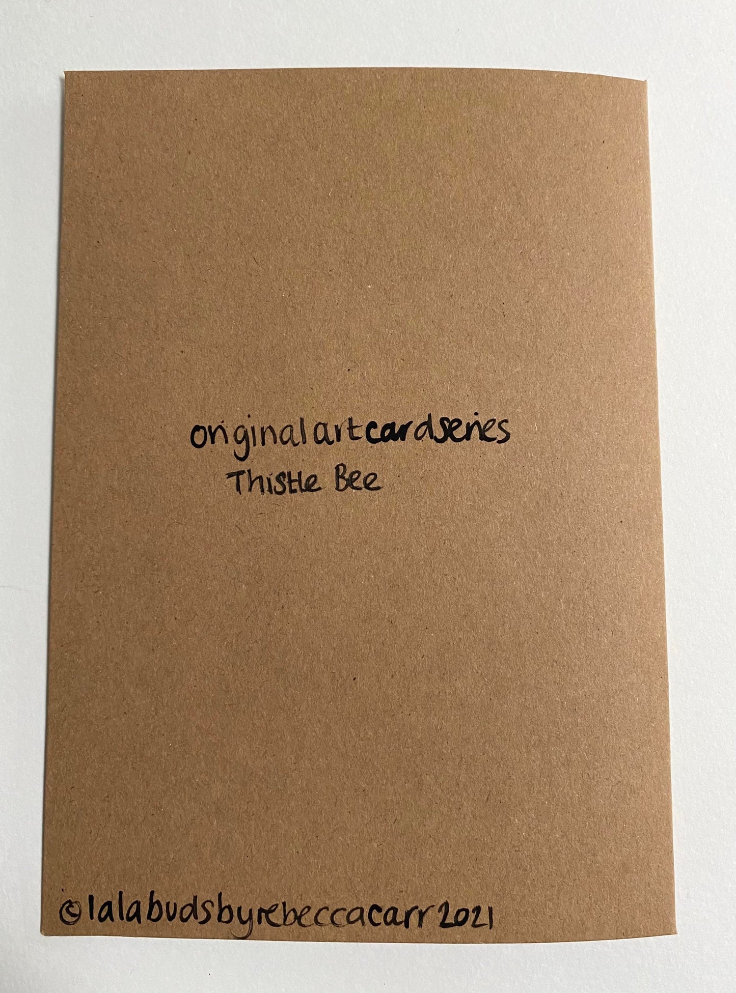 Thistles & Bees Original Art Card