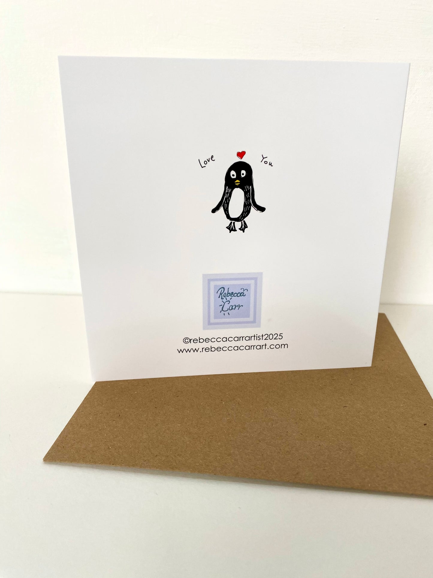 Penguin 'love you' card