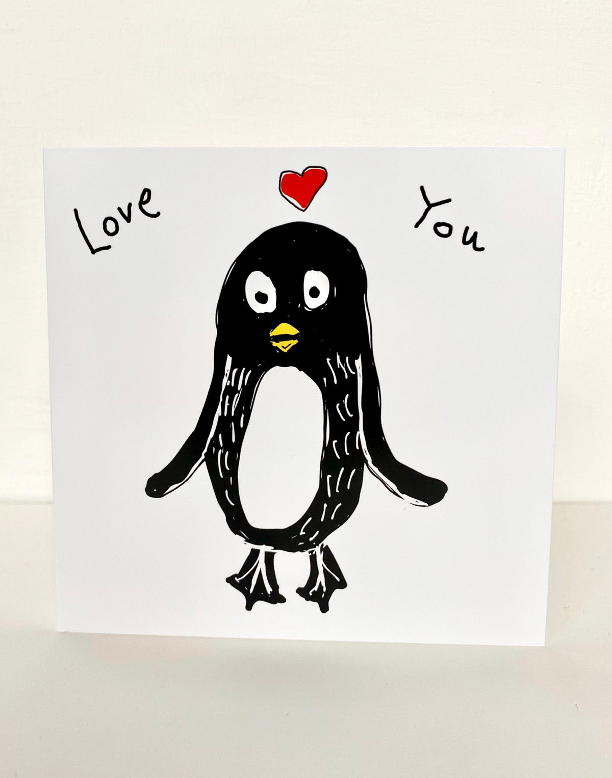 Penguin 'love you' card