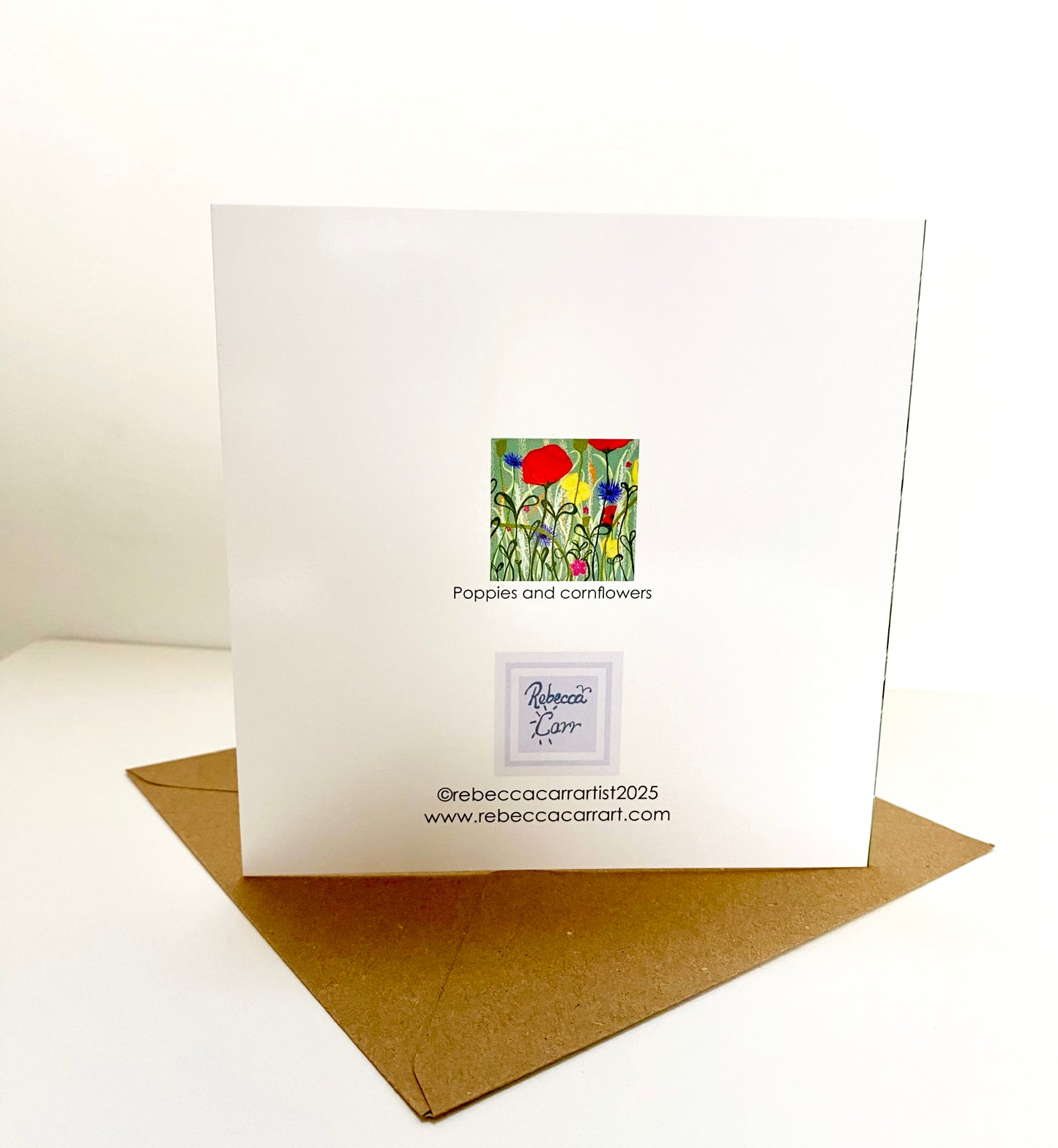 Poppies and wildflower card